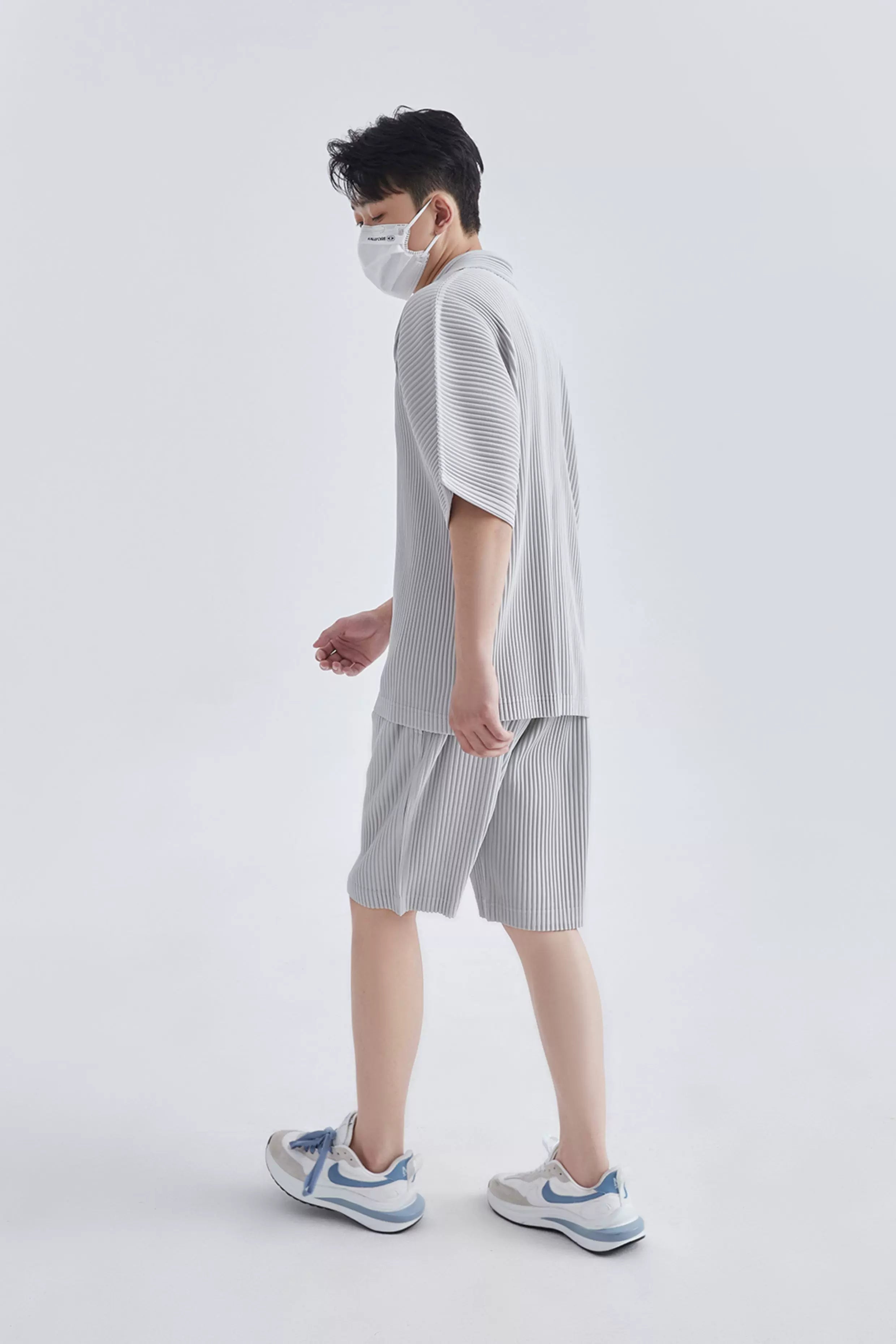Mistfold Pleated Button Shirt