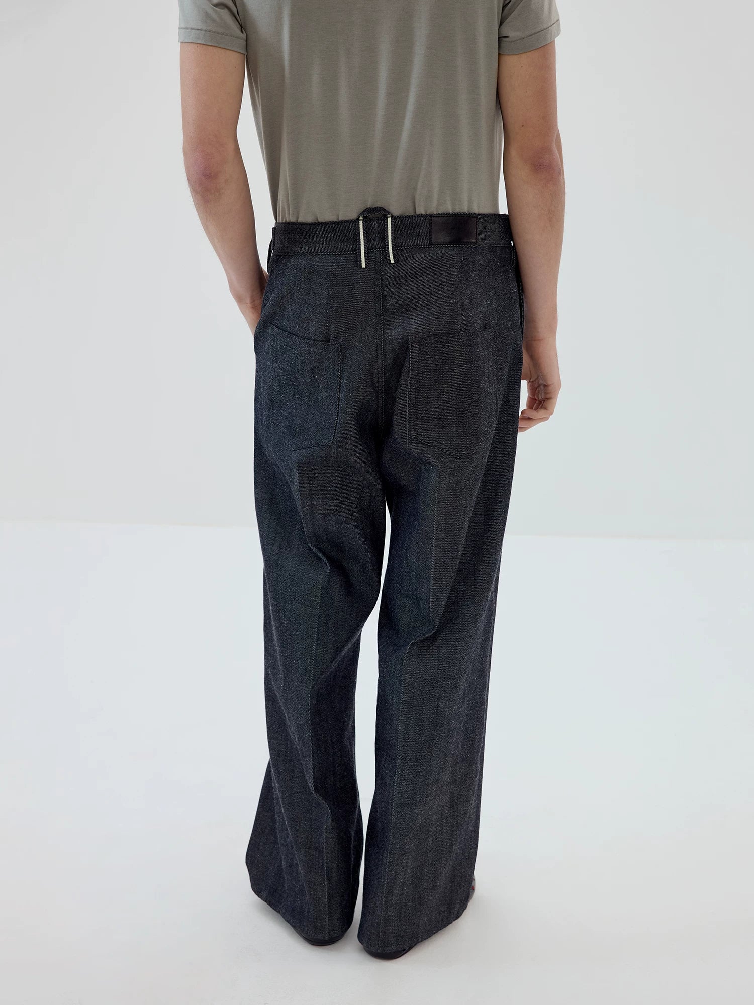 Selvedge Drift Wide-Leg Trousers