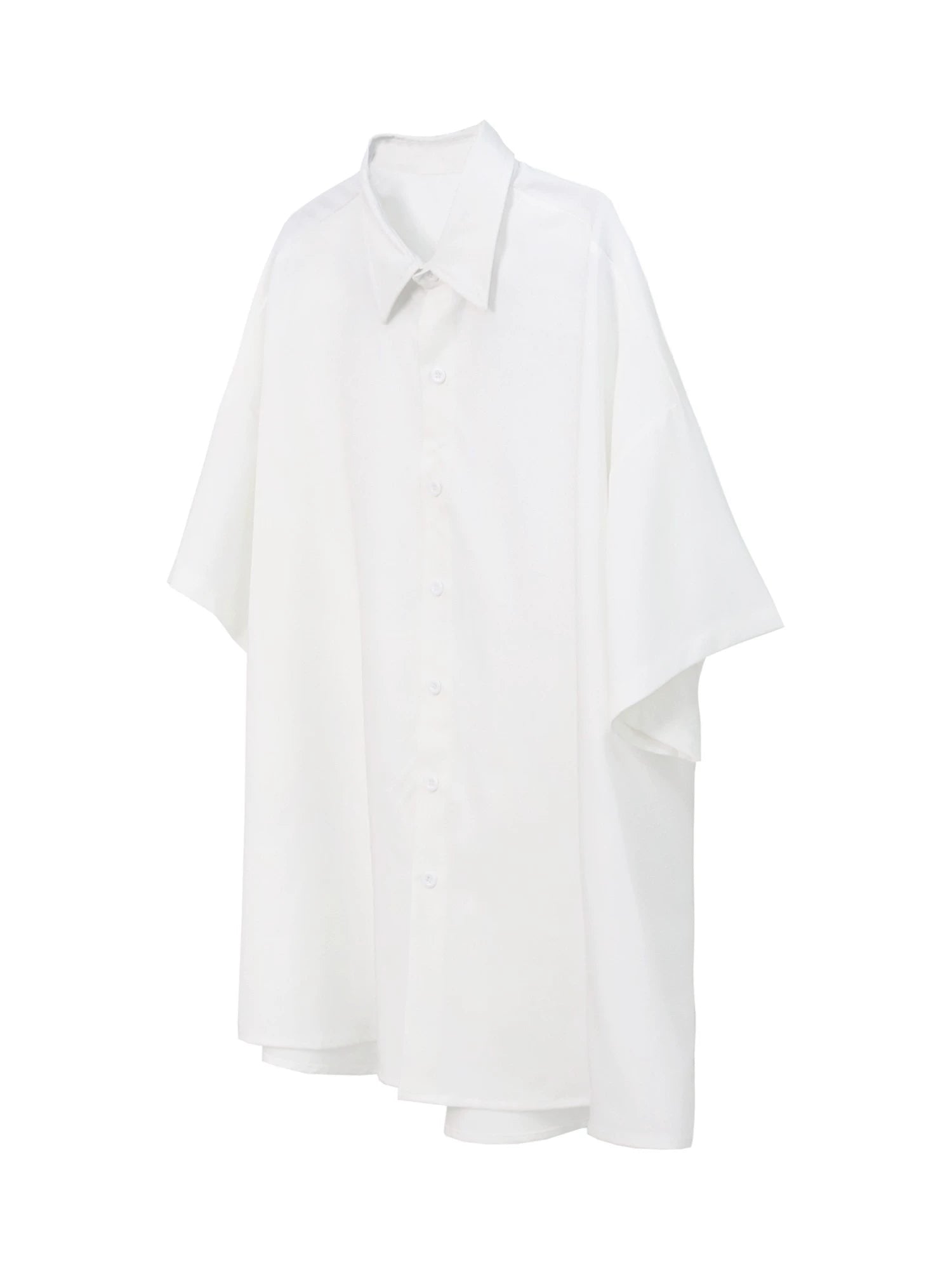 Oversized Black Button-Down Shirt