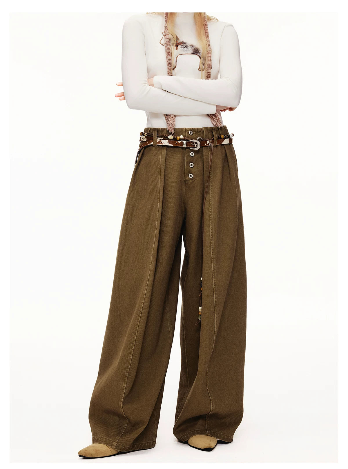 Storybook Stable Wide‑Leg Trousers