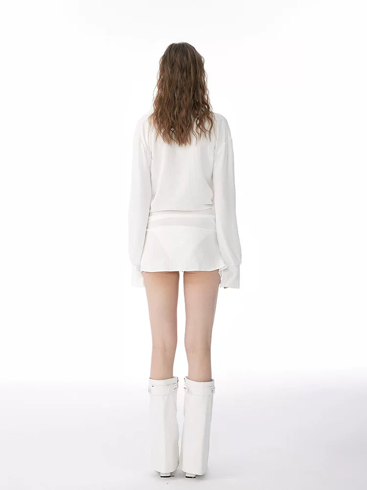 Drift Wrap Shirt Swim Dress Set