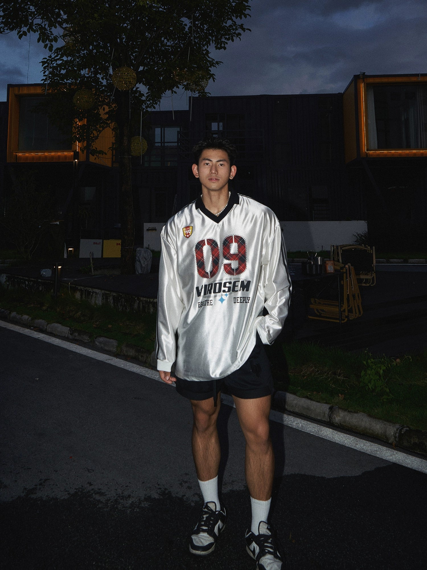 Plaid Number 09 Varsity Jersey