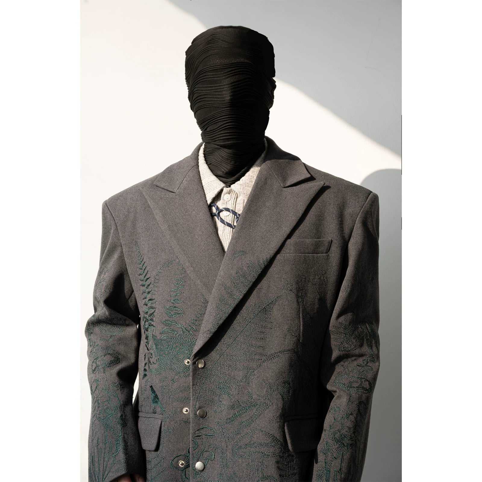 Verdant Etch Botanical Blazer