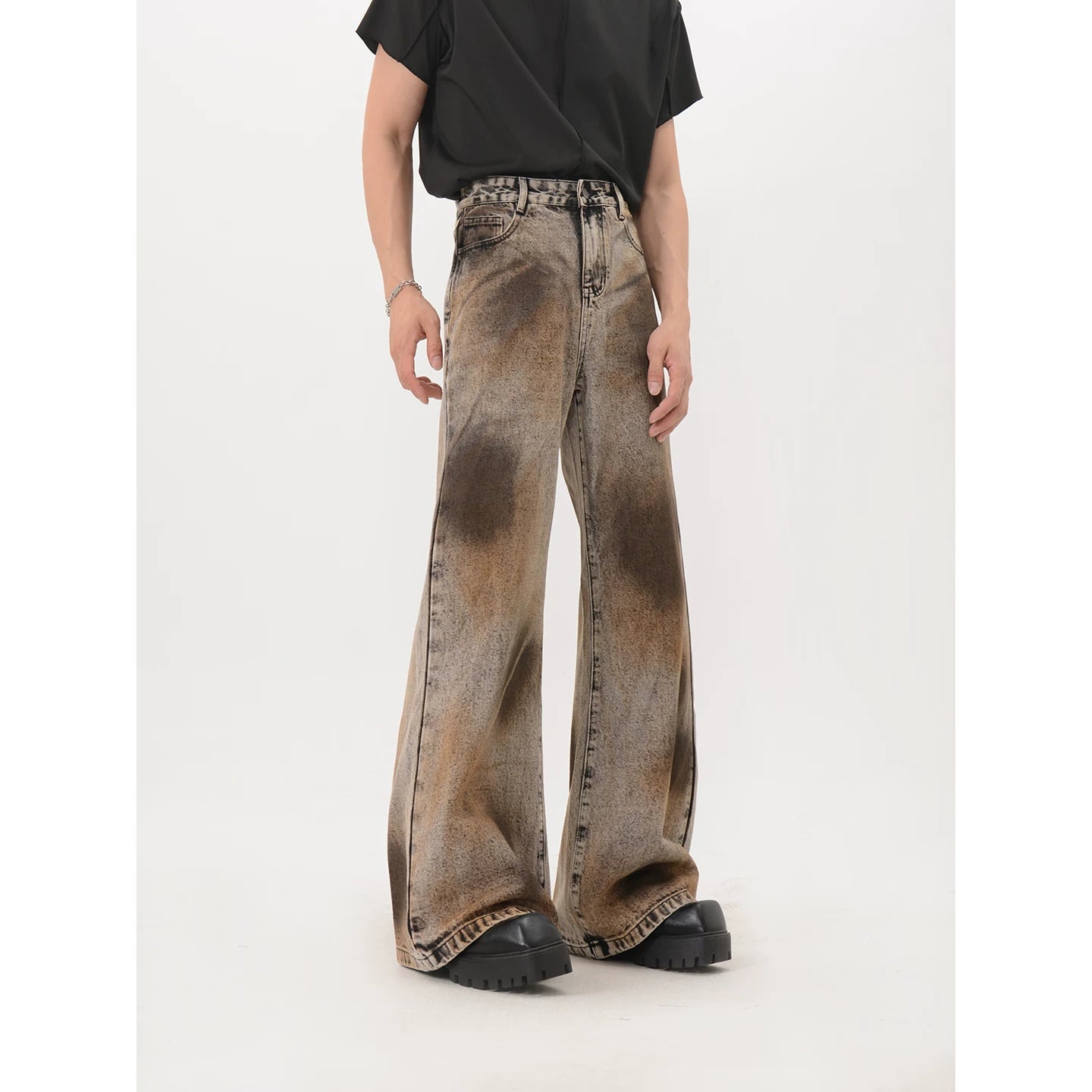 Rust Eclipse Flare Denim