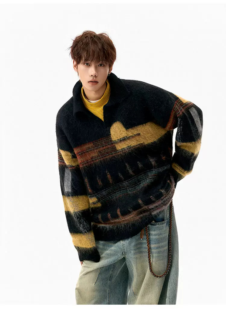 Aurora Haze Fuzzy Knit Sweater