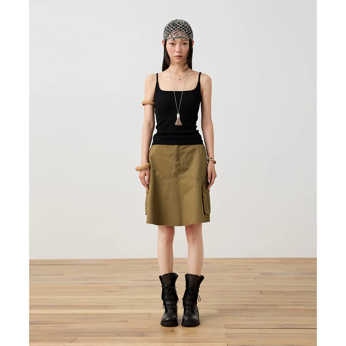 Ribbed Strap Cami Top