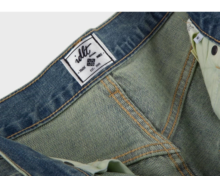 Sunfade Vintage Wash Wide-Leg Jeans