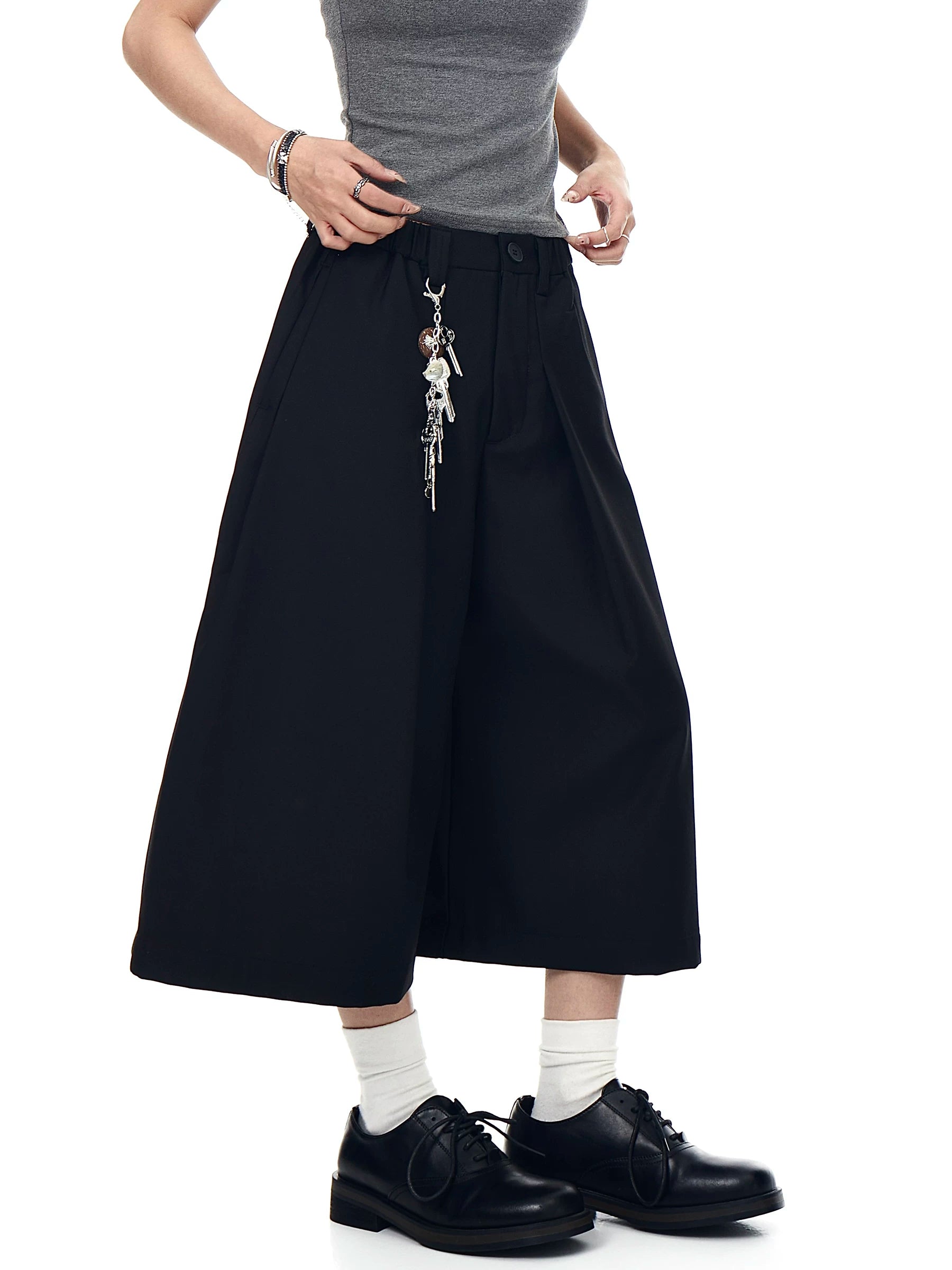 Keyring Pleat Culotte Trousers