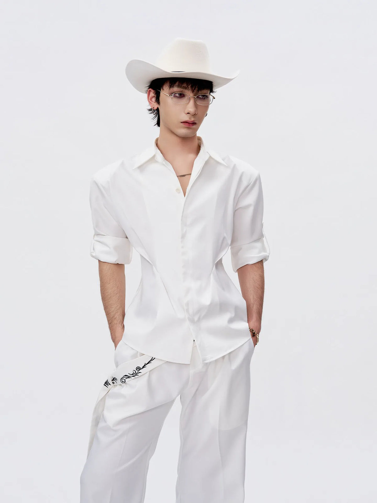 Sculpted Seam Fitted Shirt