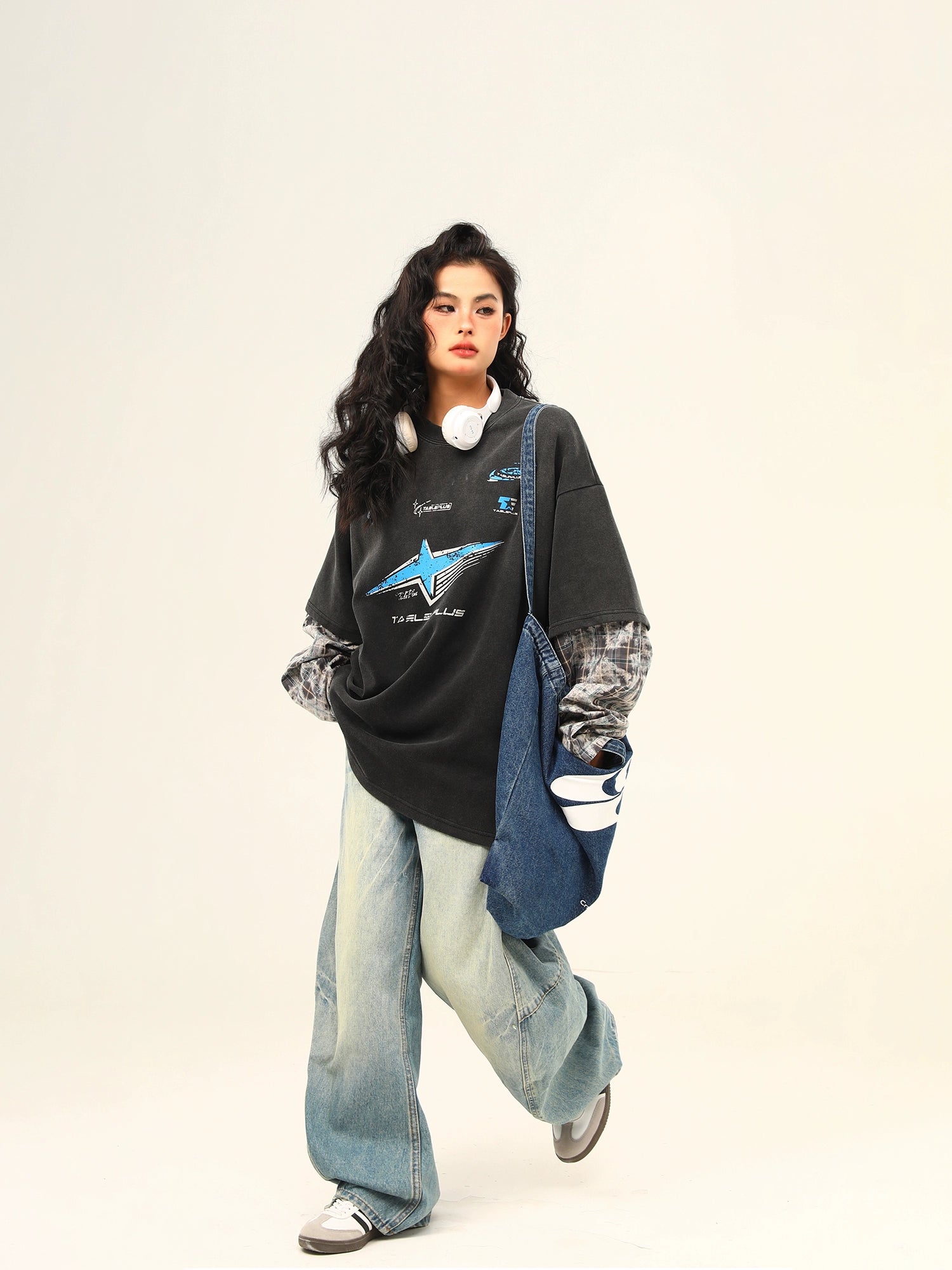 Retro Street Graphic Layered Tee