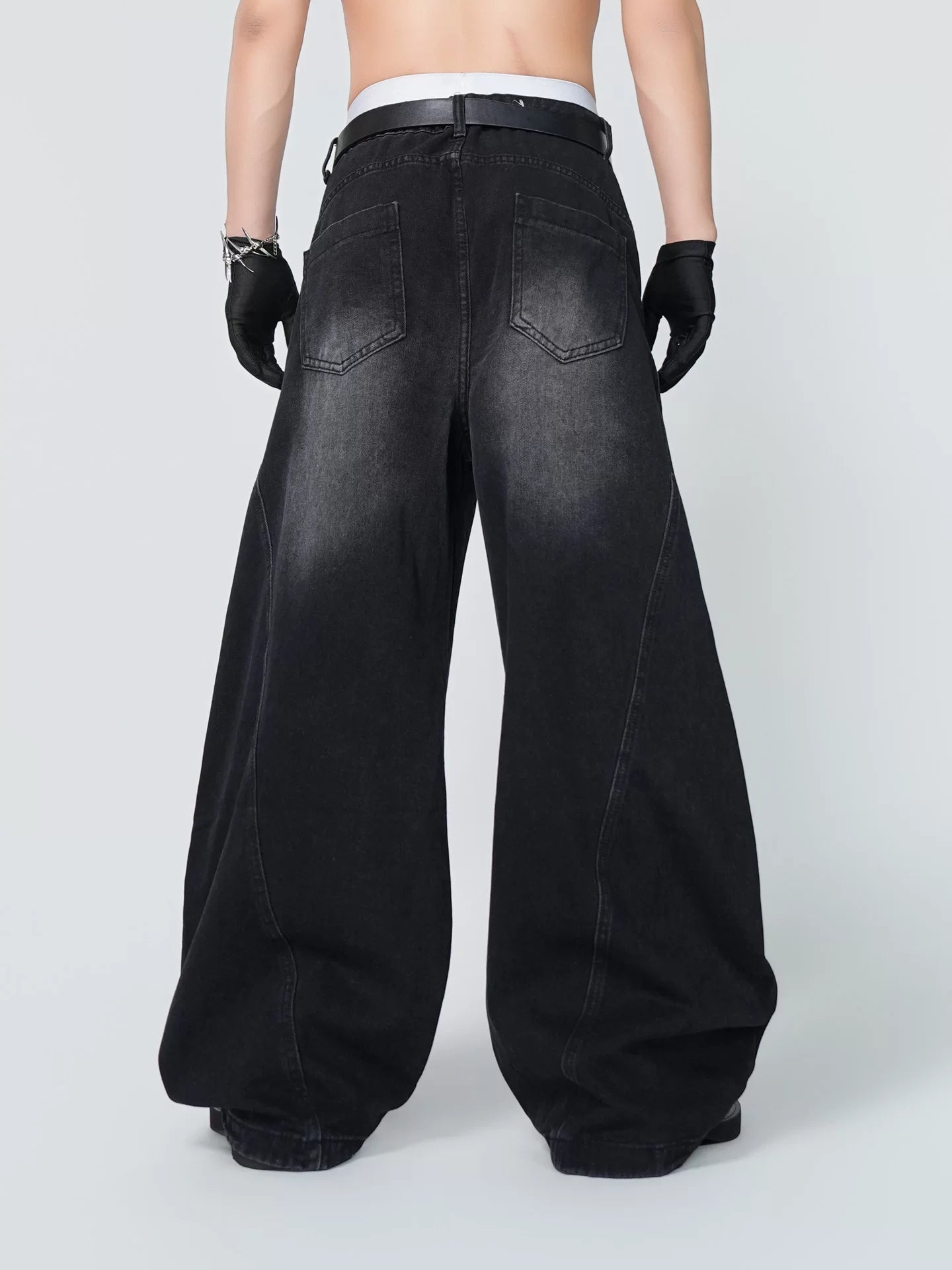 Shadow Drift Echo-Flame Wide Jeans
