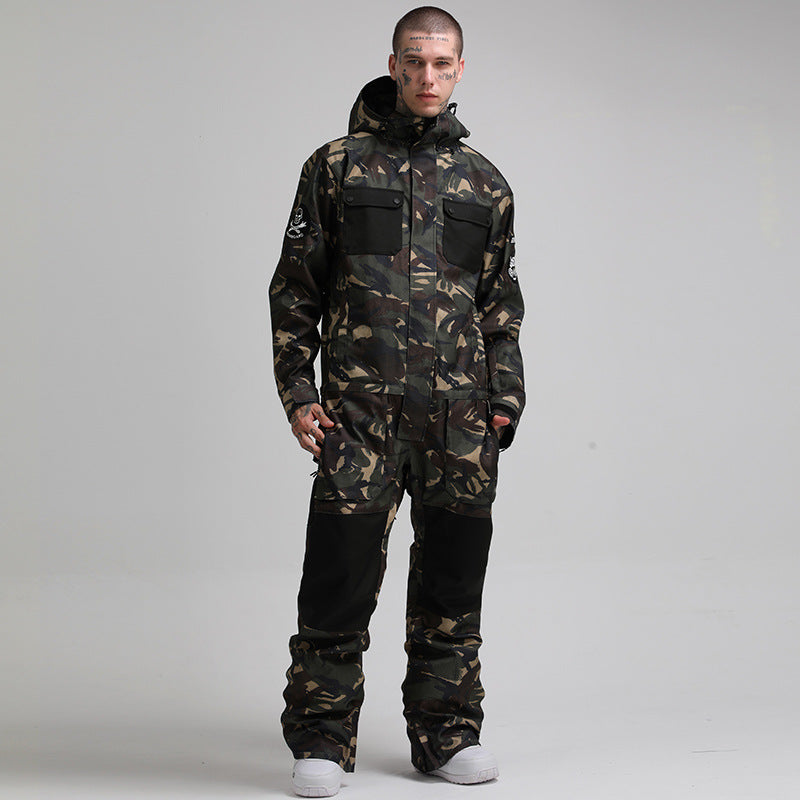 Monochrome Tactical Utility Snowboard Jumpsuit