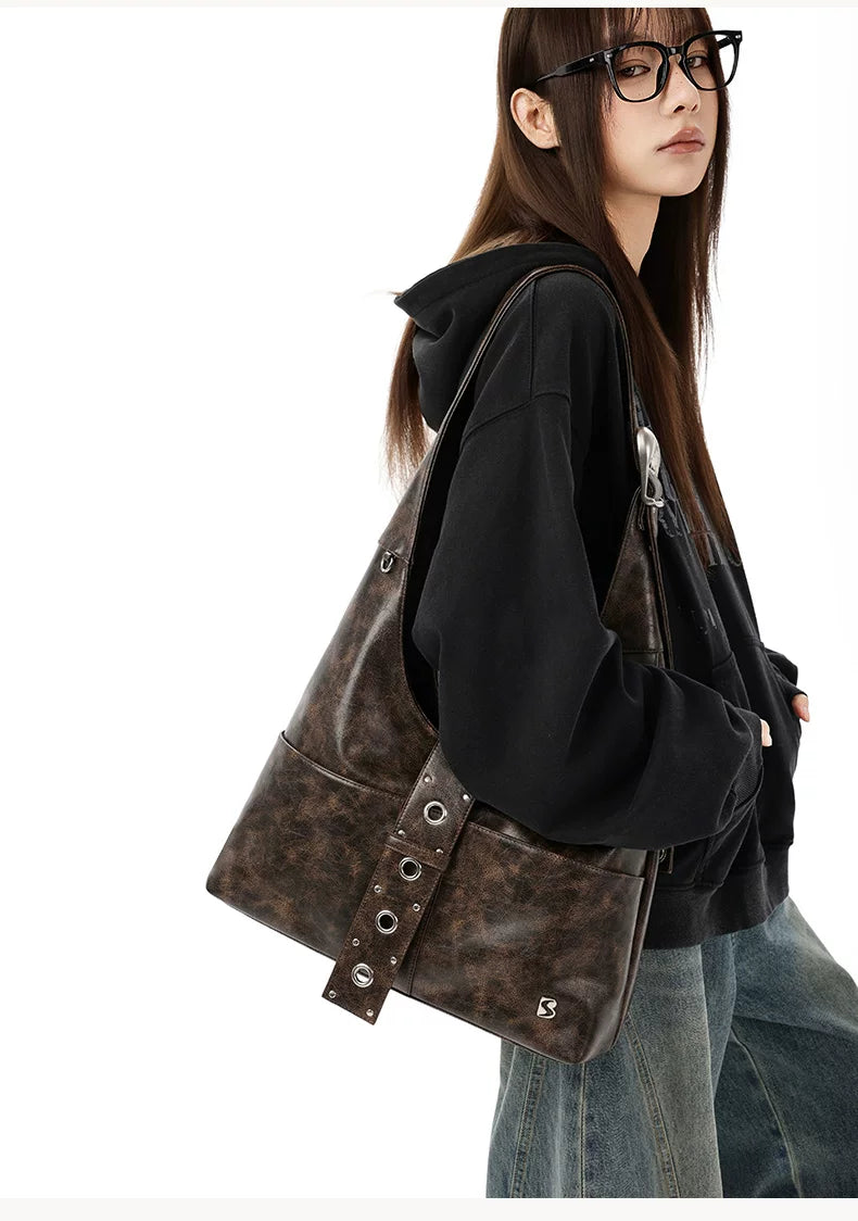 Rust Rivet Harness Hobo