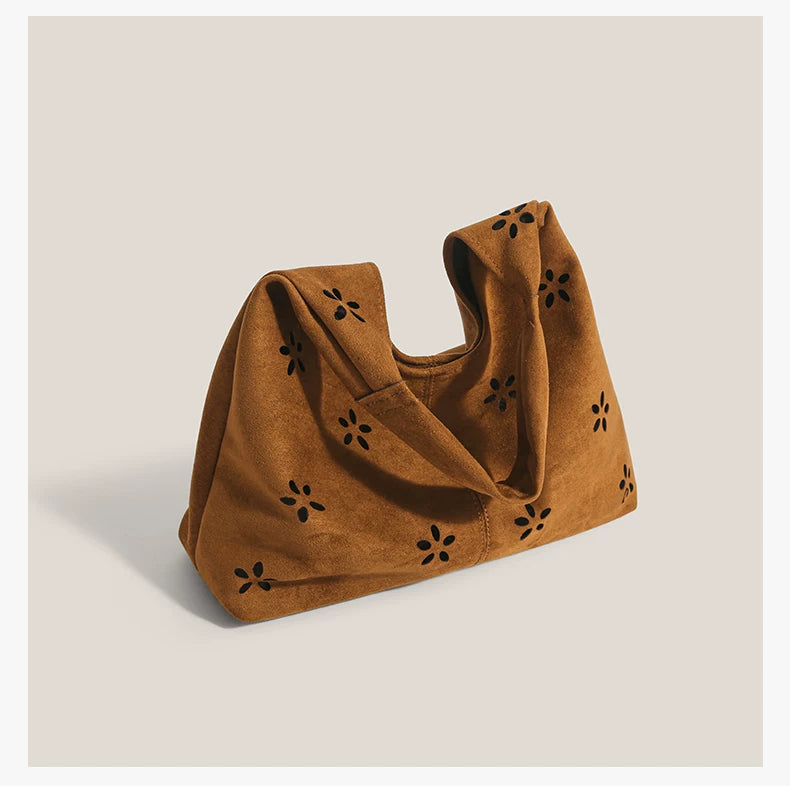 Daisy Cutout Hobo Tote