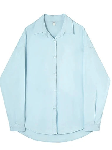 Weißes Button-Down-Hemd im Lagenlook Petite