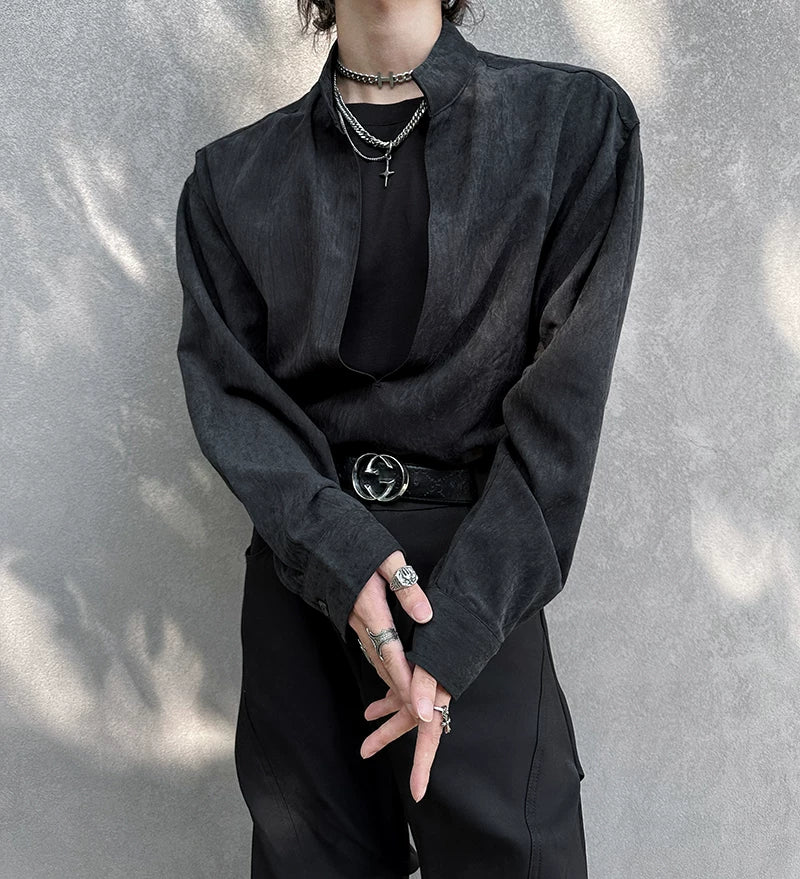 Ash Eclipse Cutout Layered Shirt