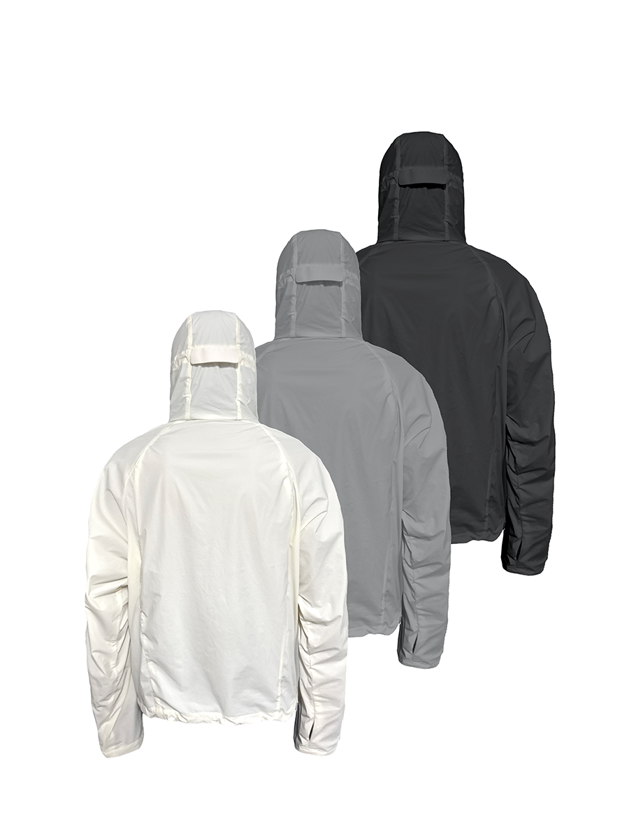 Face-Shield Tech Windbreaker Jacket