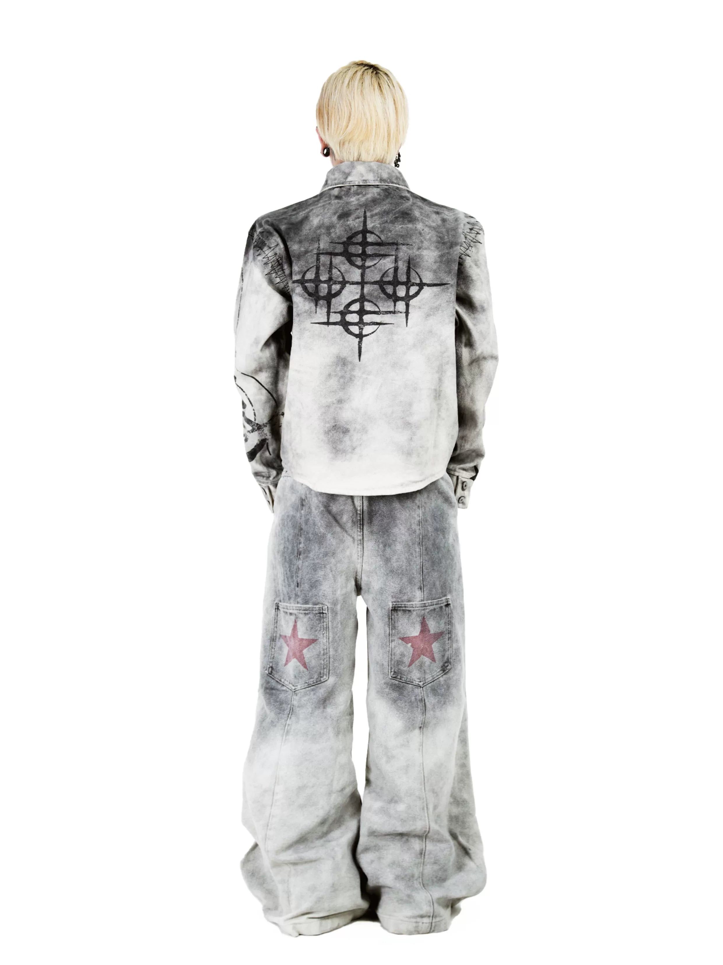 Echo Riff Star Hem Wide Jeans