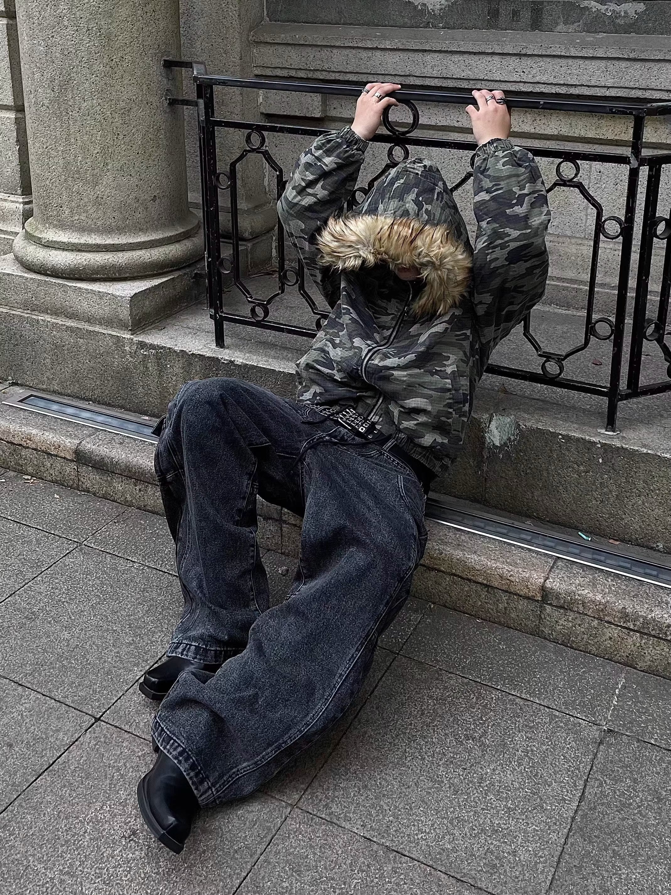 Camo Arctic Faux Fur Parka