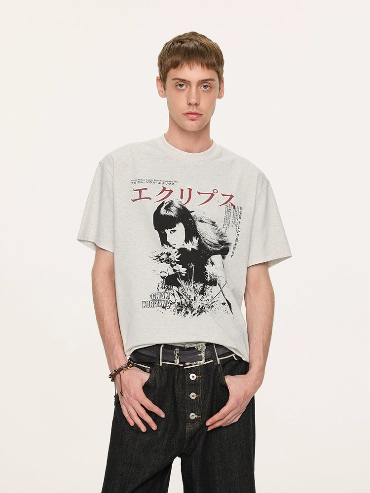 Japanese Graphic Print T-Shirts