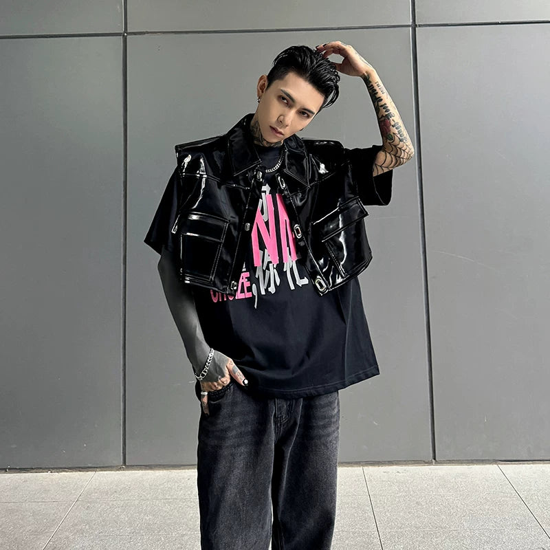Neon Chrome Patent Street Vest
