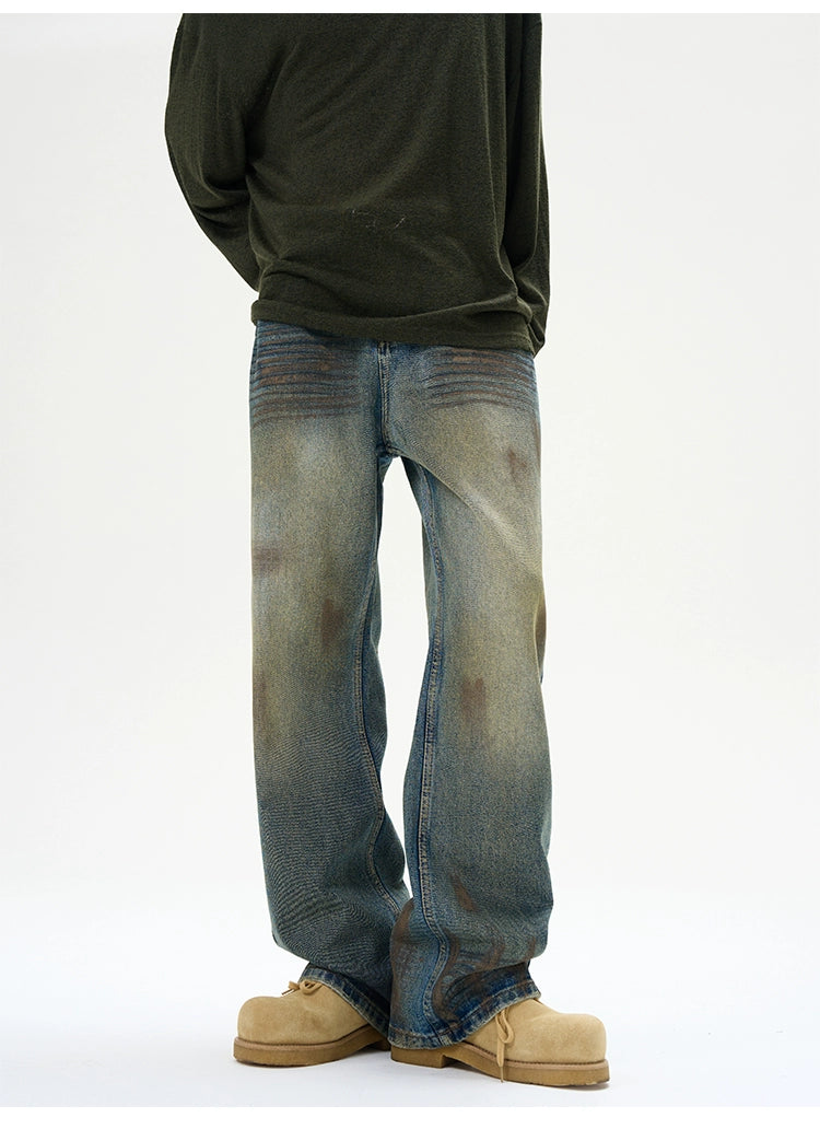 Distressed Baggy Ripped Denim Jeans
