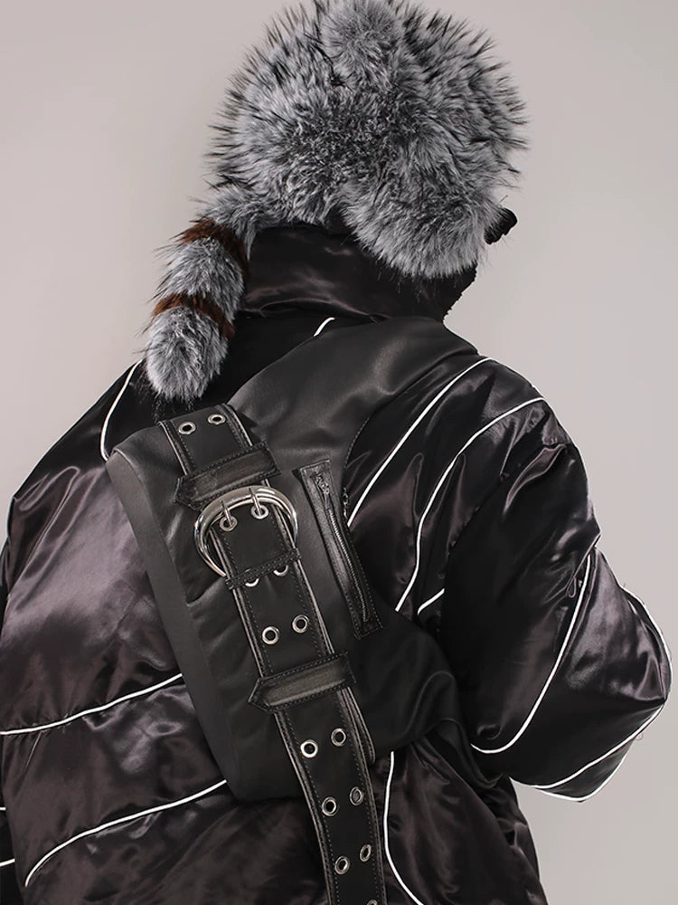 Garrison Buckle Belted Hobo Bag