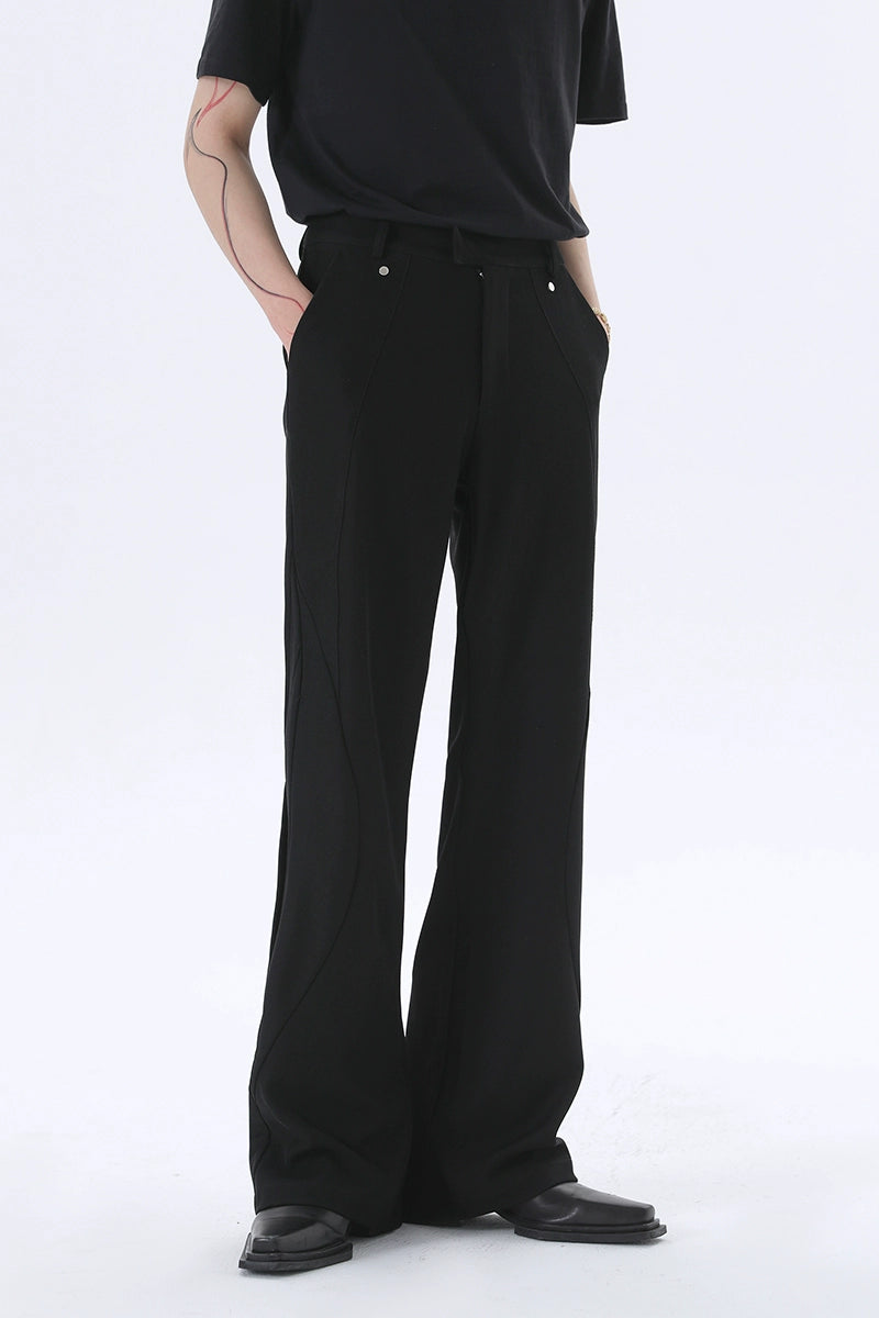 Black Wide-Leg Trousers