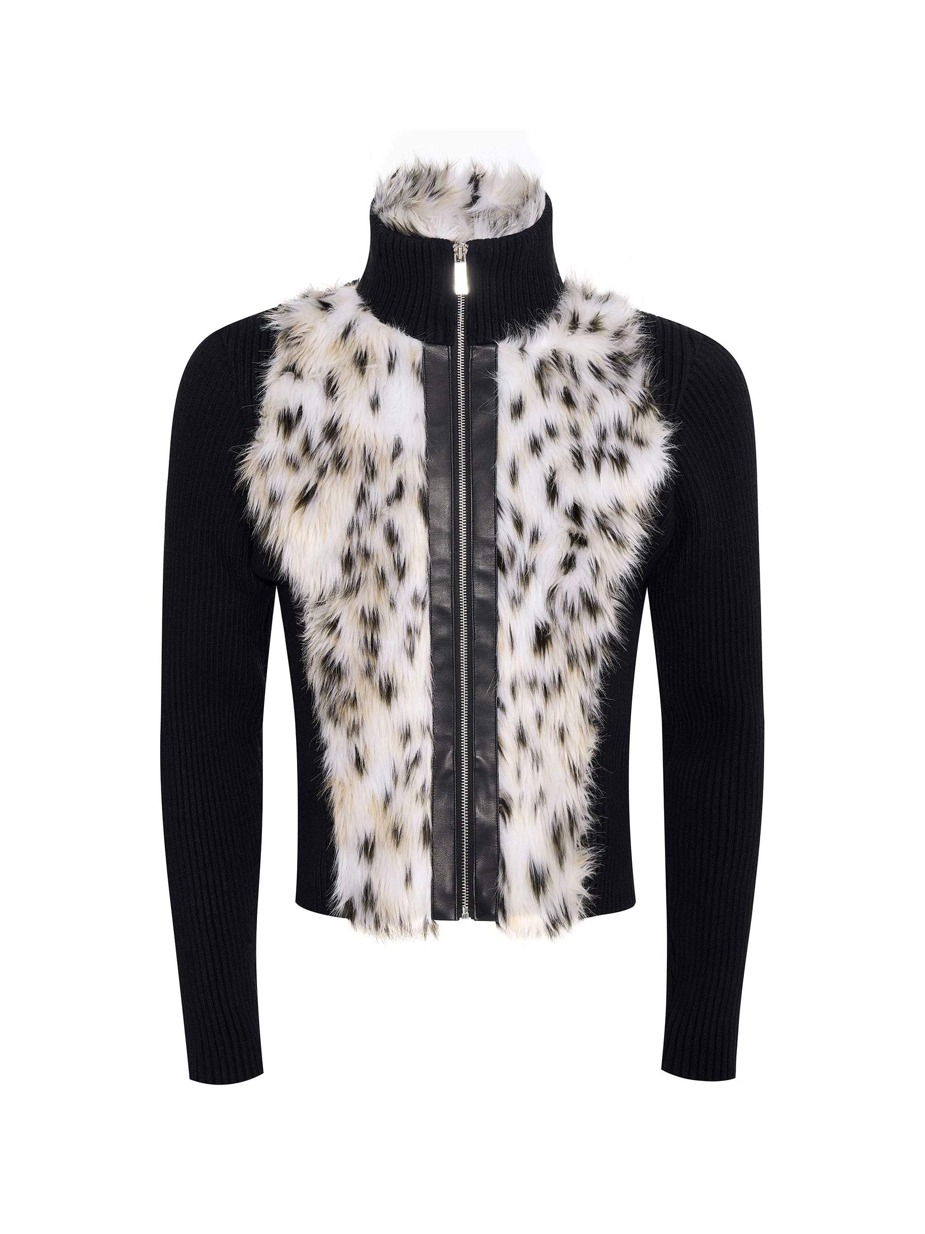 Frost Lynx Panel Knit Jacket