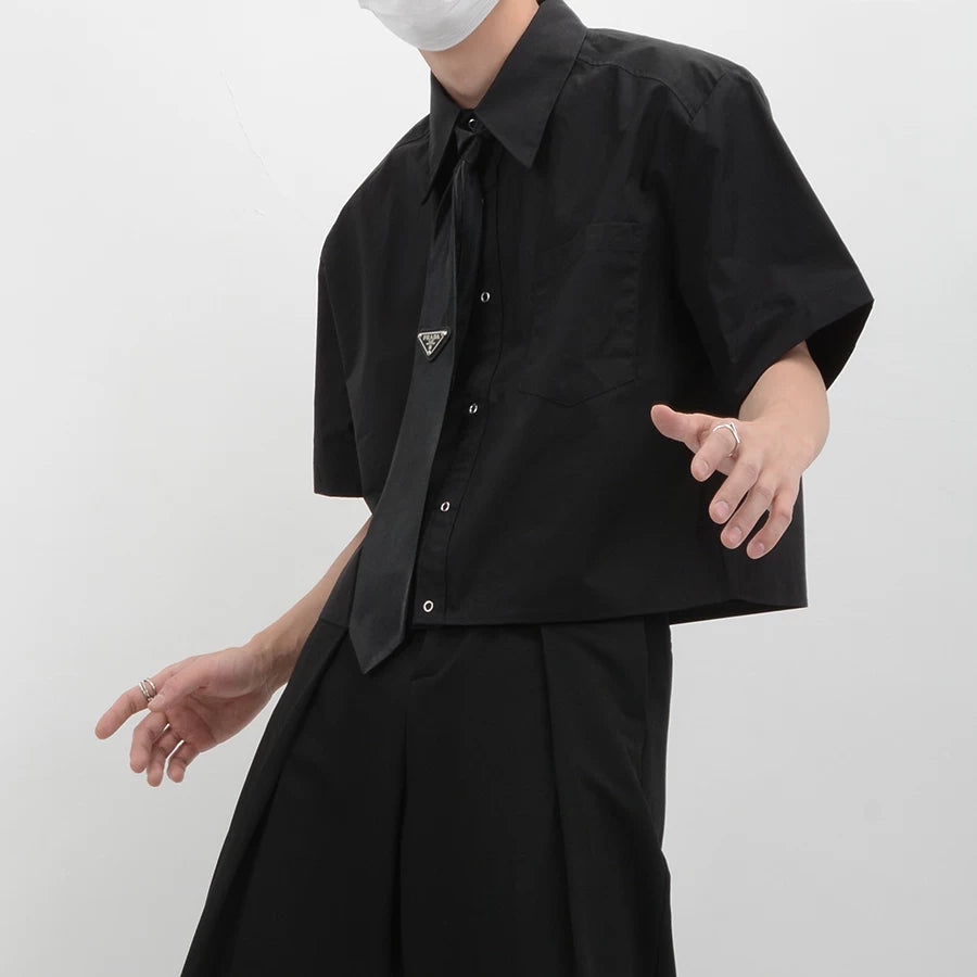 Inkline Boxy Crop Shirt