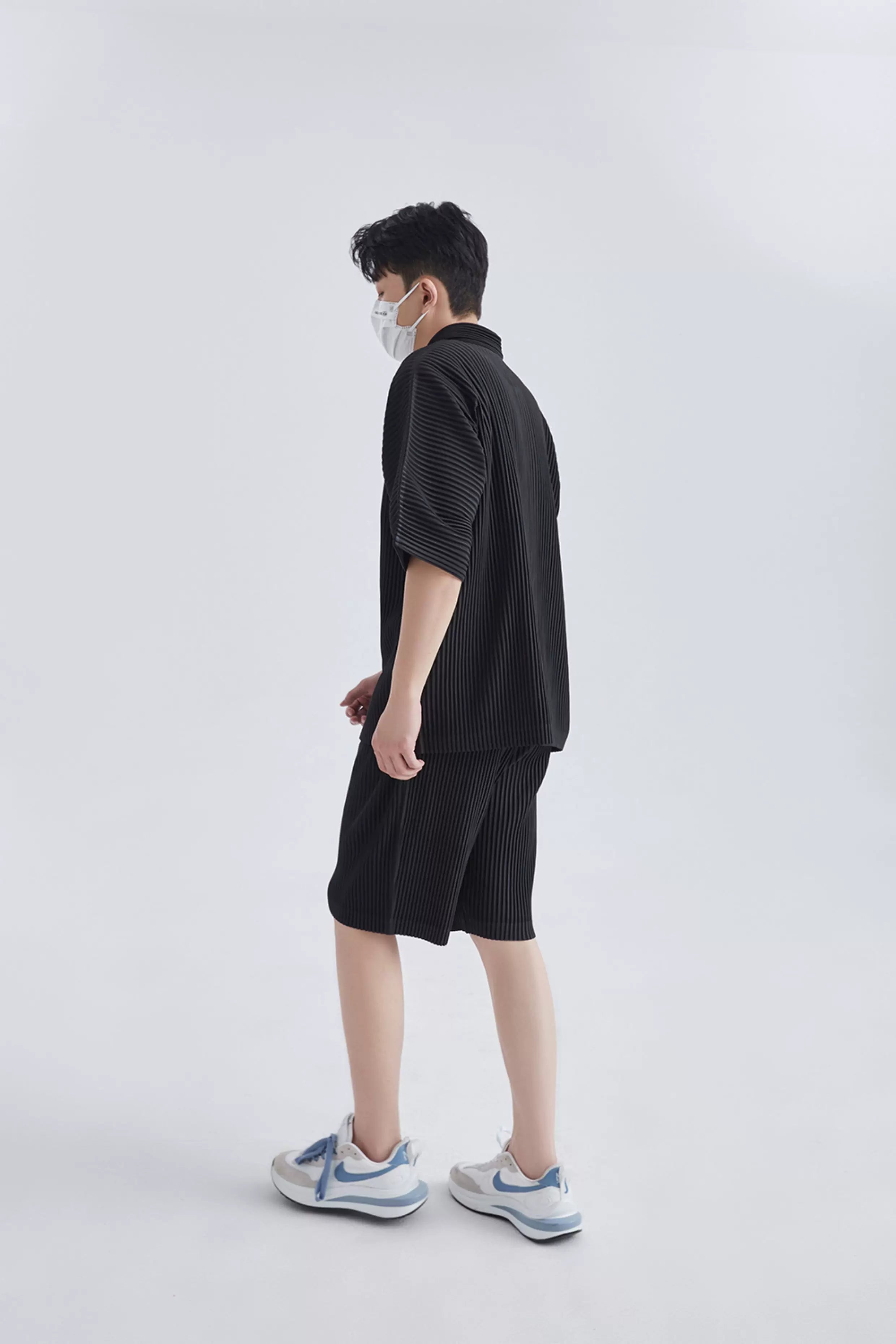Mistfold Pleated Button Shirt