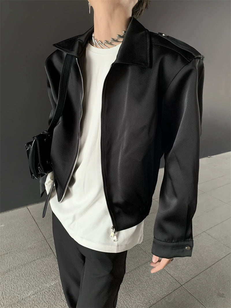 Structured Shoulder Bomber Jacket