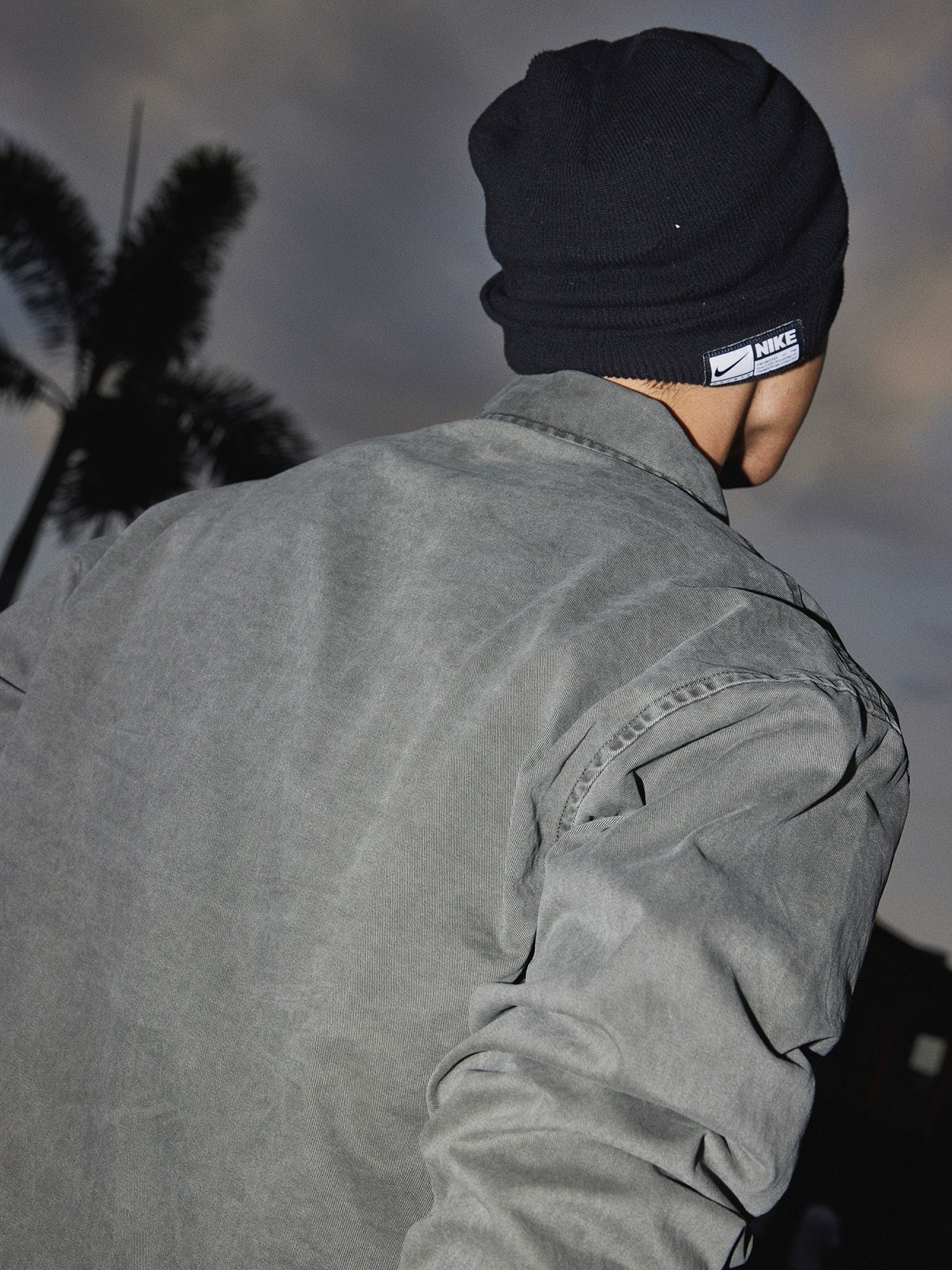 Washed Oversized Button-Up Long Sleeve Shirt