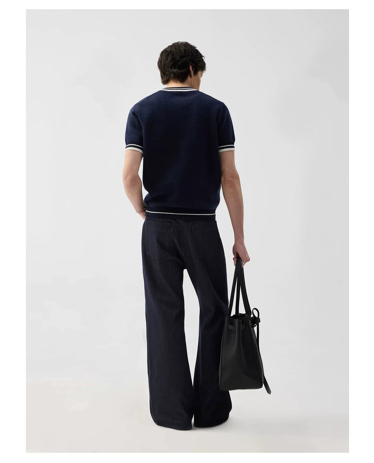 Camden Contrast-Trim Pocket Knit Tee
