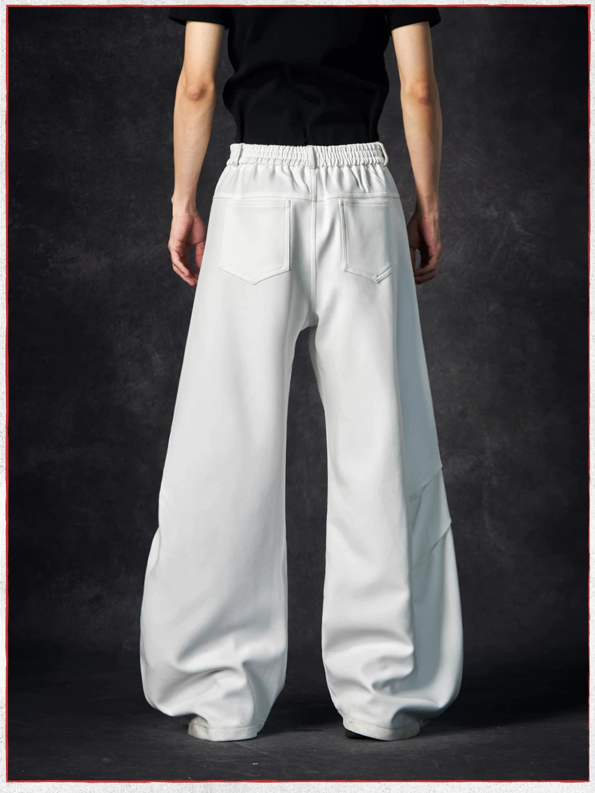 Wave Contour Wide‑Leg Trousers