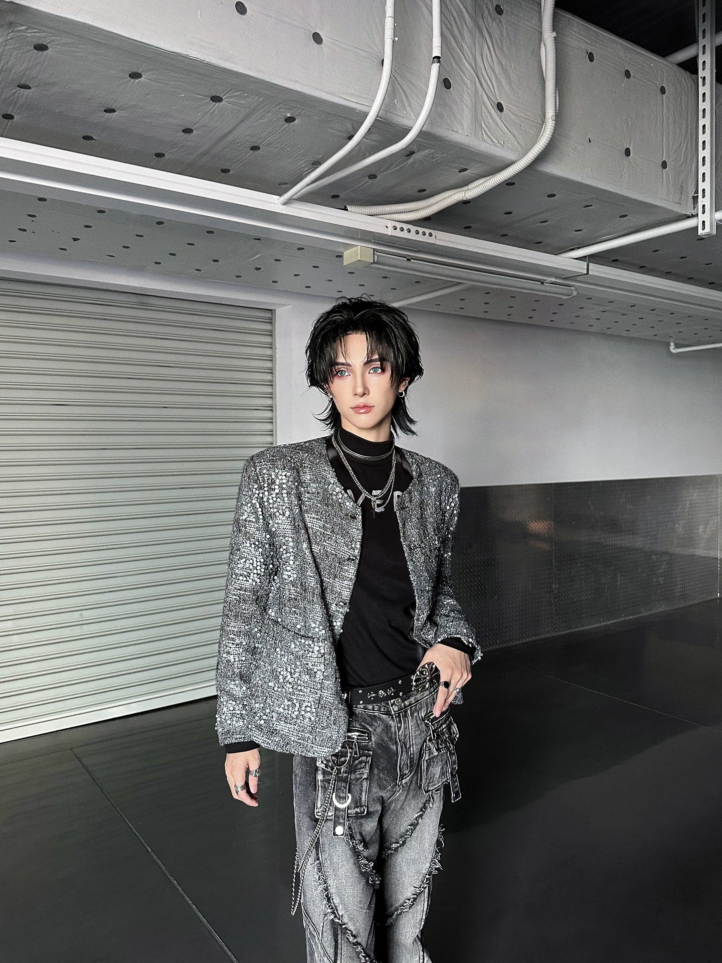 Glacier Static Sequin-Bouclé Jacket