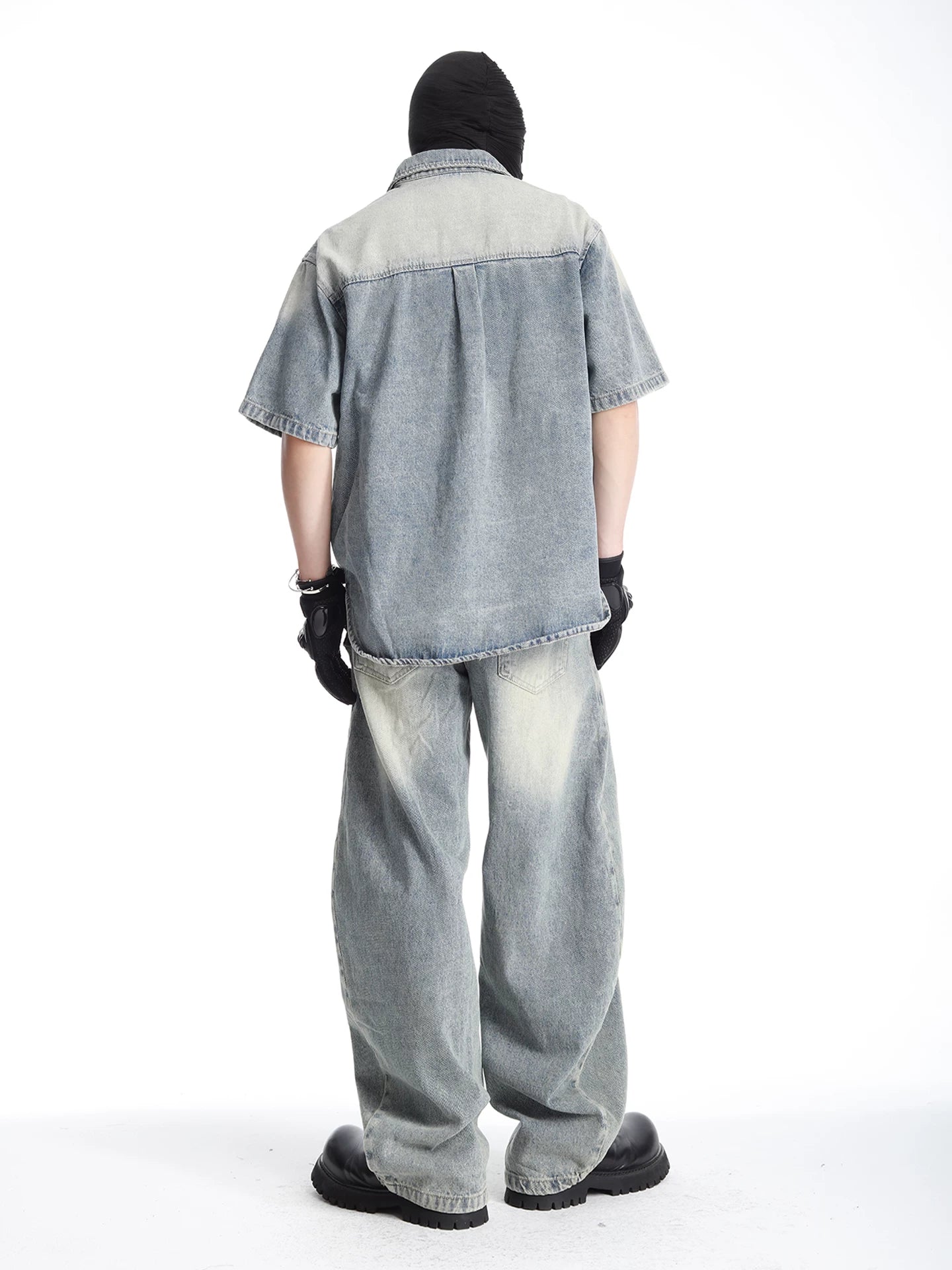 Glacier Fade Denim Camp Shirt