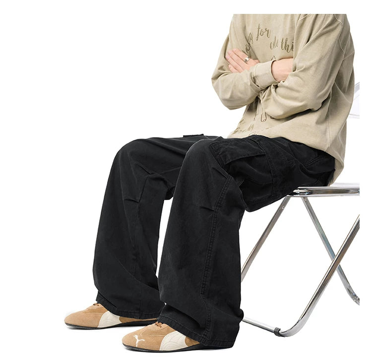 Ashfold Relaxed Cargo Denim Pants