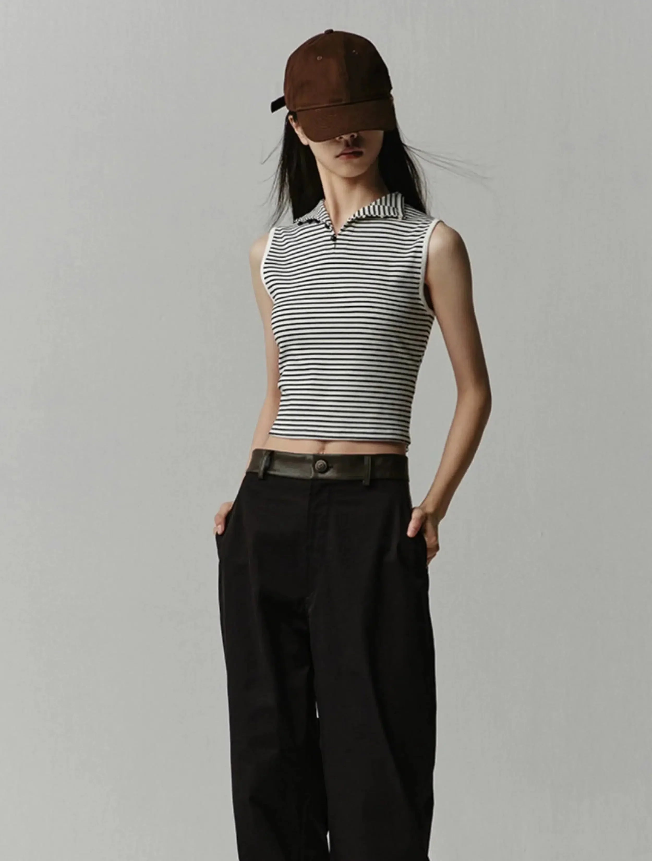 Slim Fit Cropped Vest - chiclara
