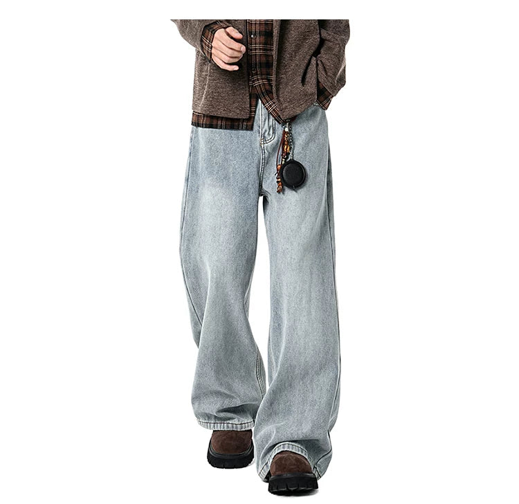Coal Fade Barrel-Leg Jeans