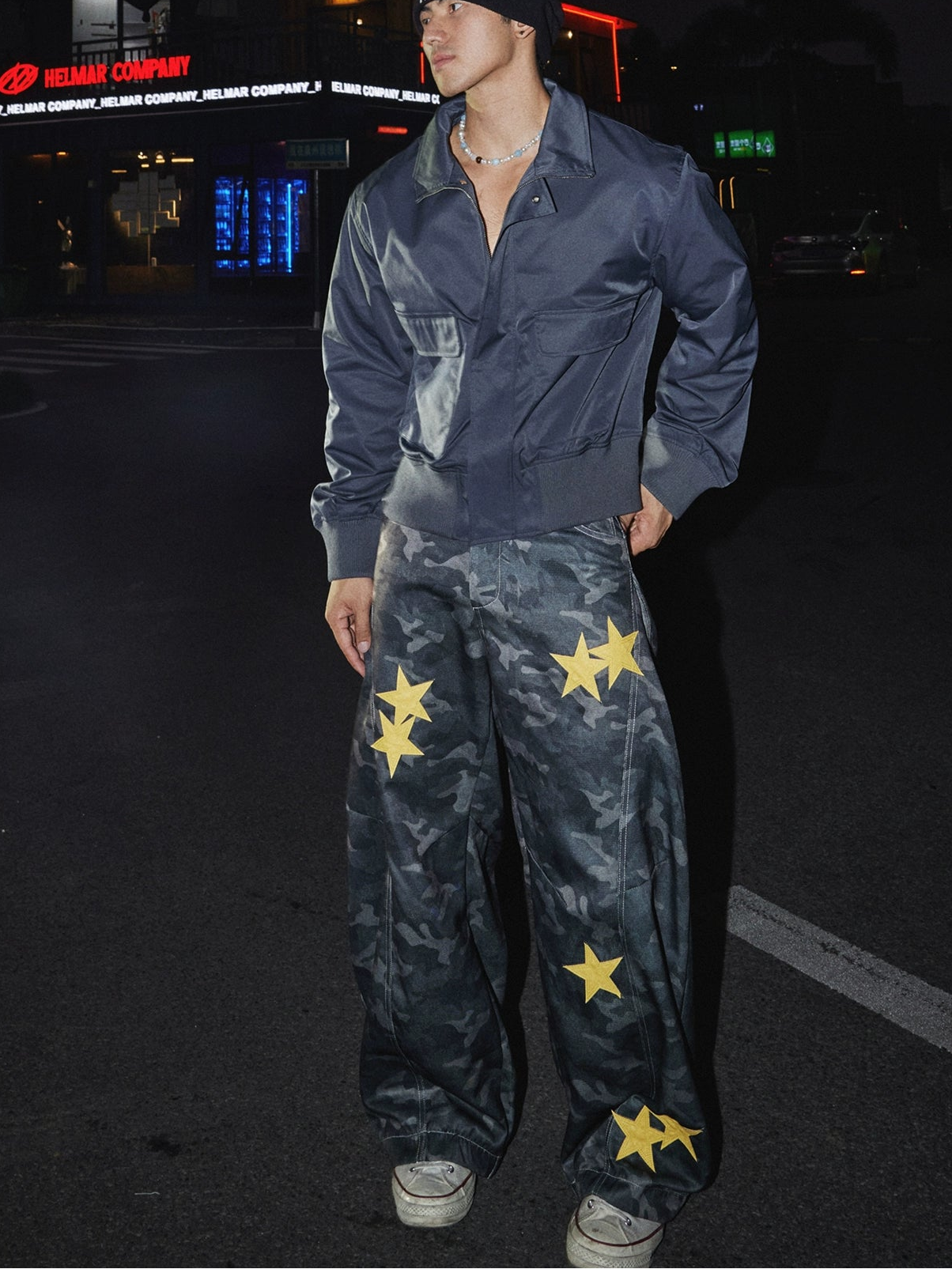 Starlit Camo Wide-Leg Jeans