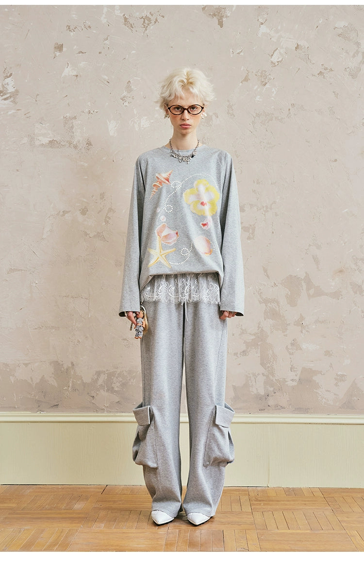 Dreamer Graphic Sweatshirt & Ruffle Skirt Set