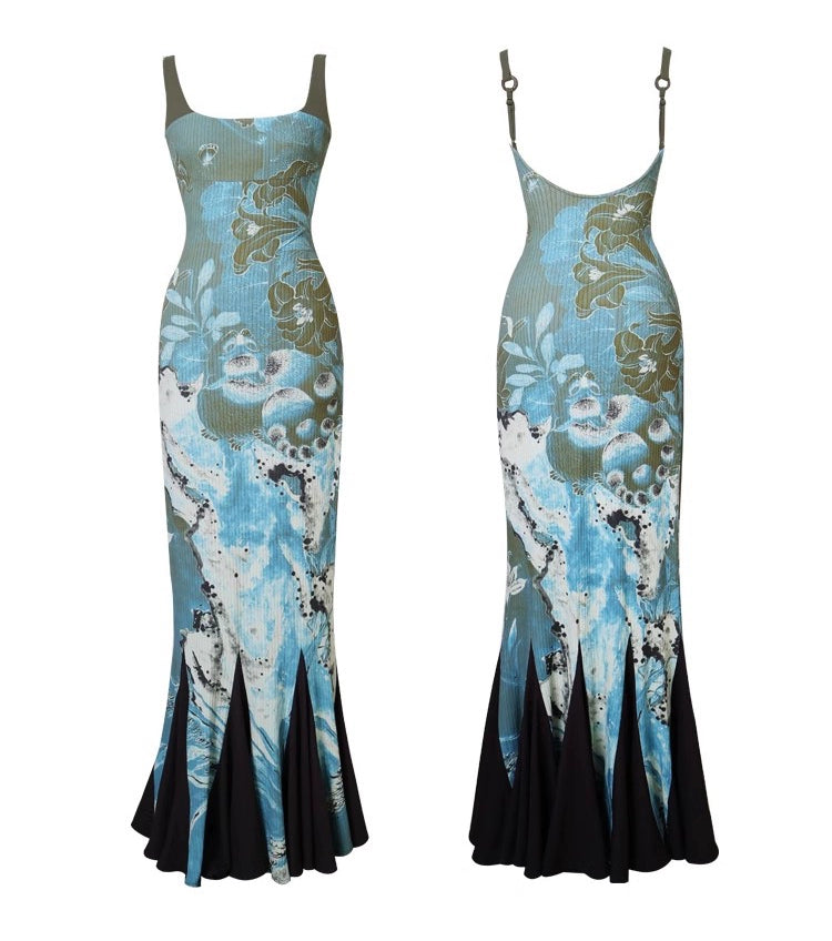 Midnight Bloom Maxi Dress - chiclara