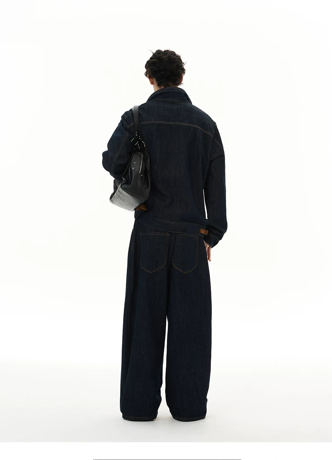 Midnight Track Zip Denim Jacket