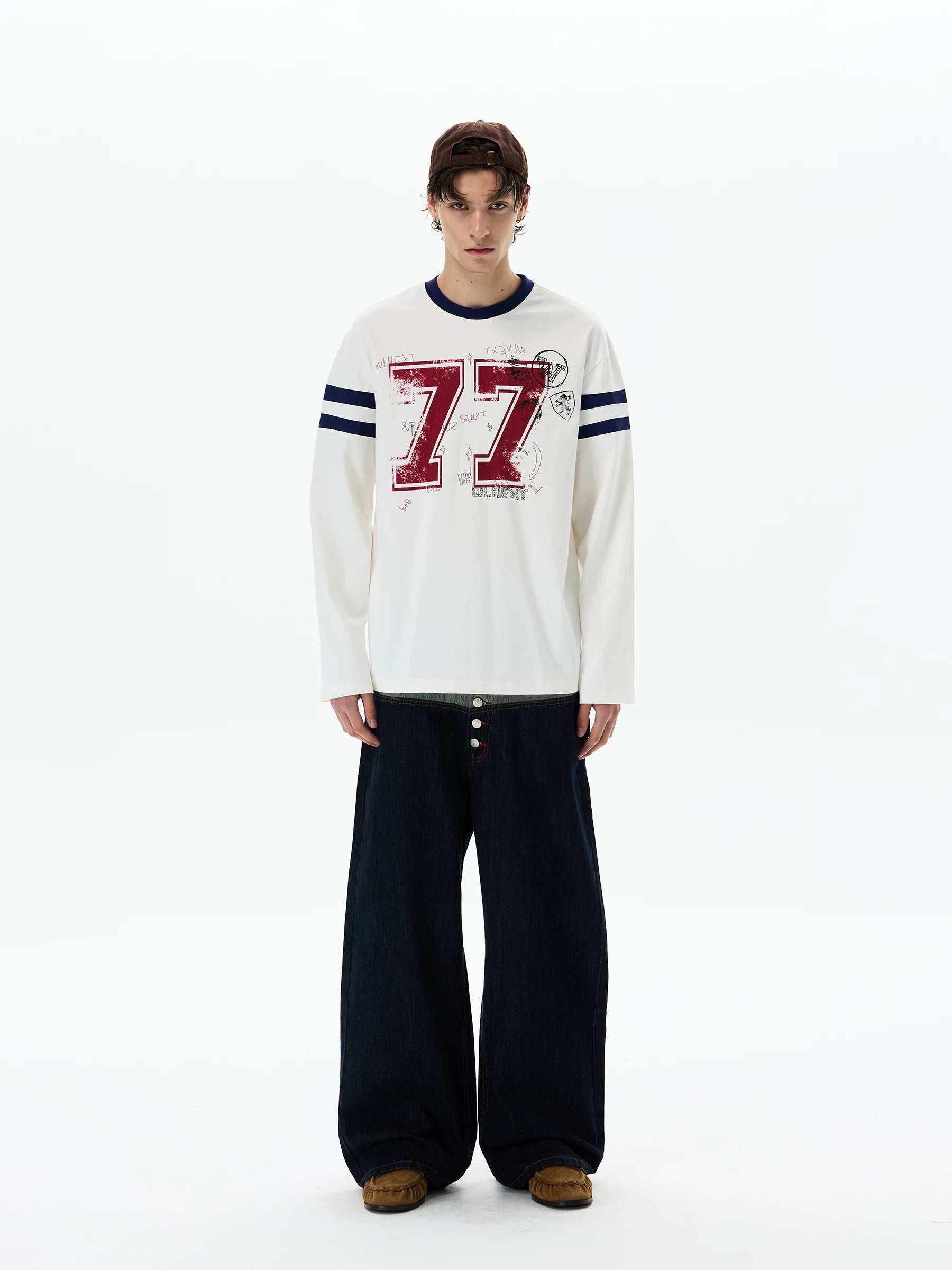 Chalkboard 77 Varsity Longsleeve Tee