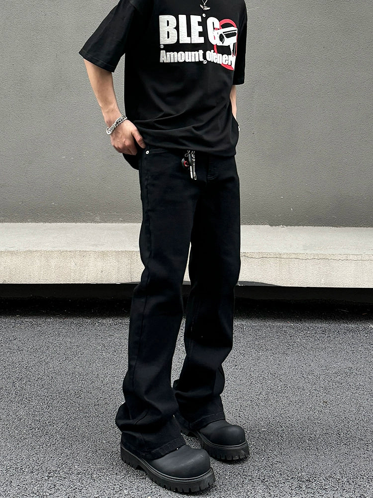 Noir Forge Straight Leg Jeans