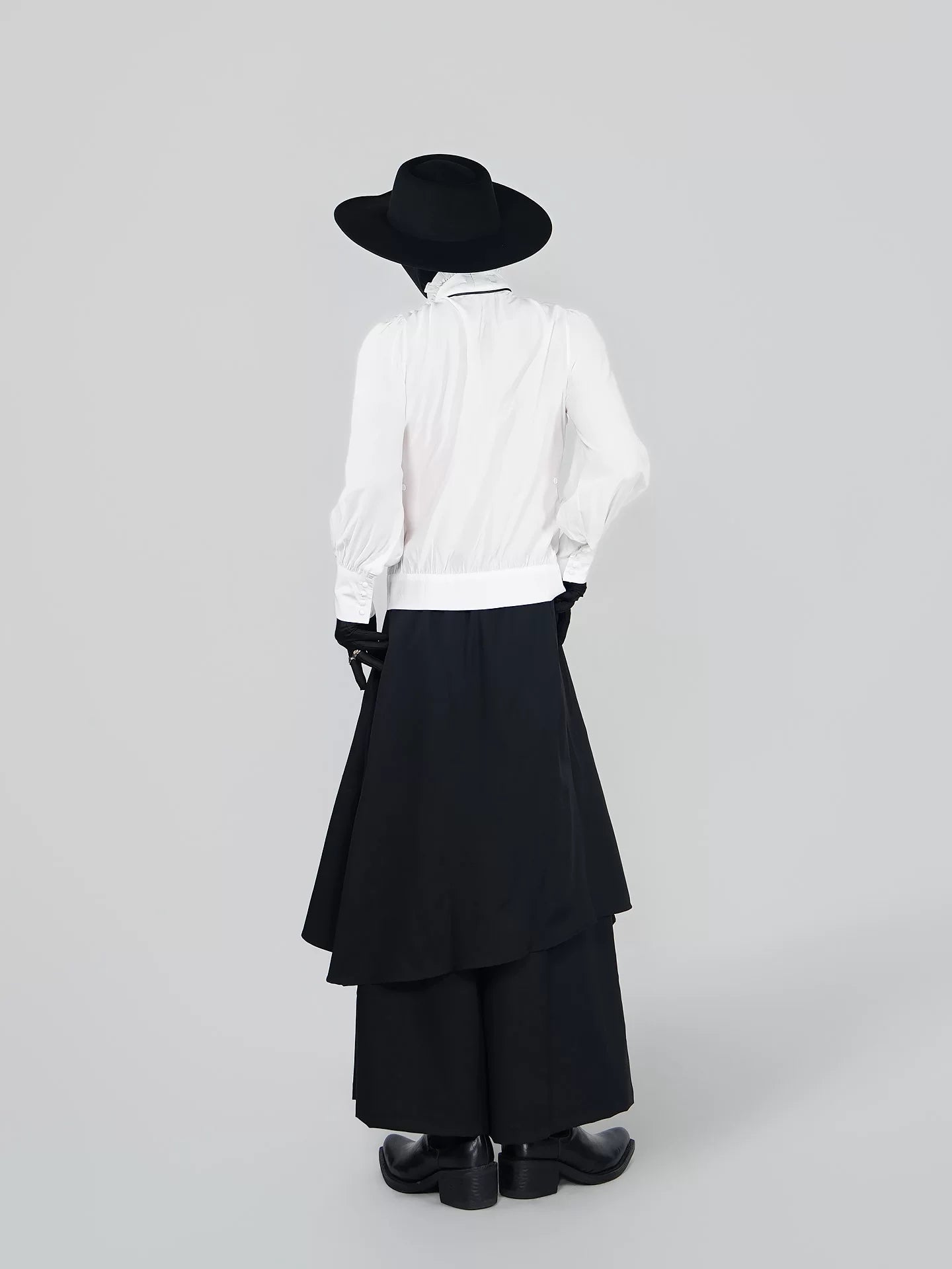 Reverie Noir Cravat Blouse Shirt