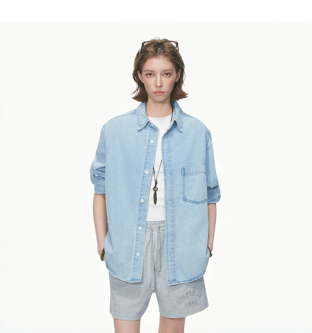 Indigo Studio Oversized Denim Shirt