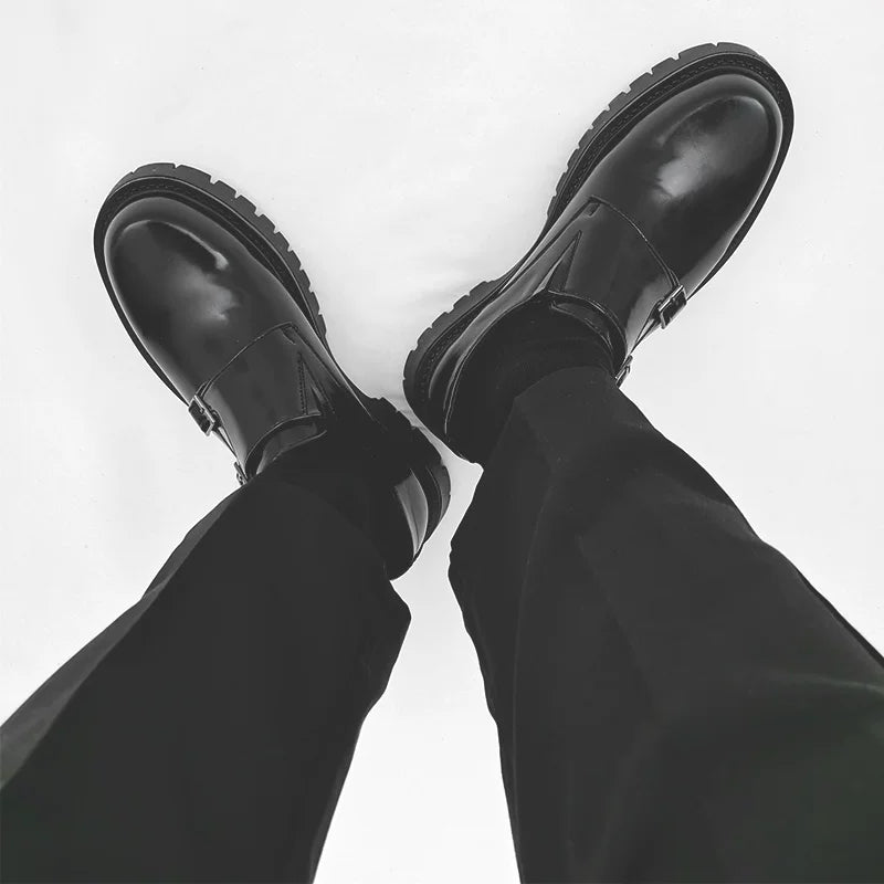 Obsidian Forge Double Monk Loafers