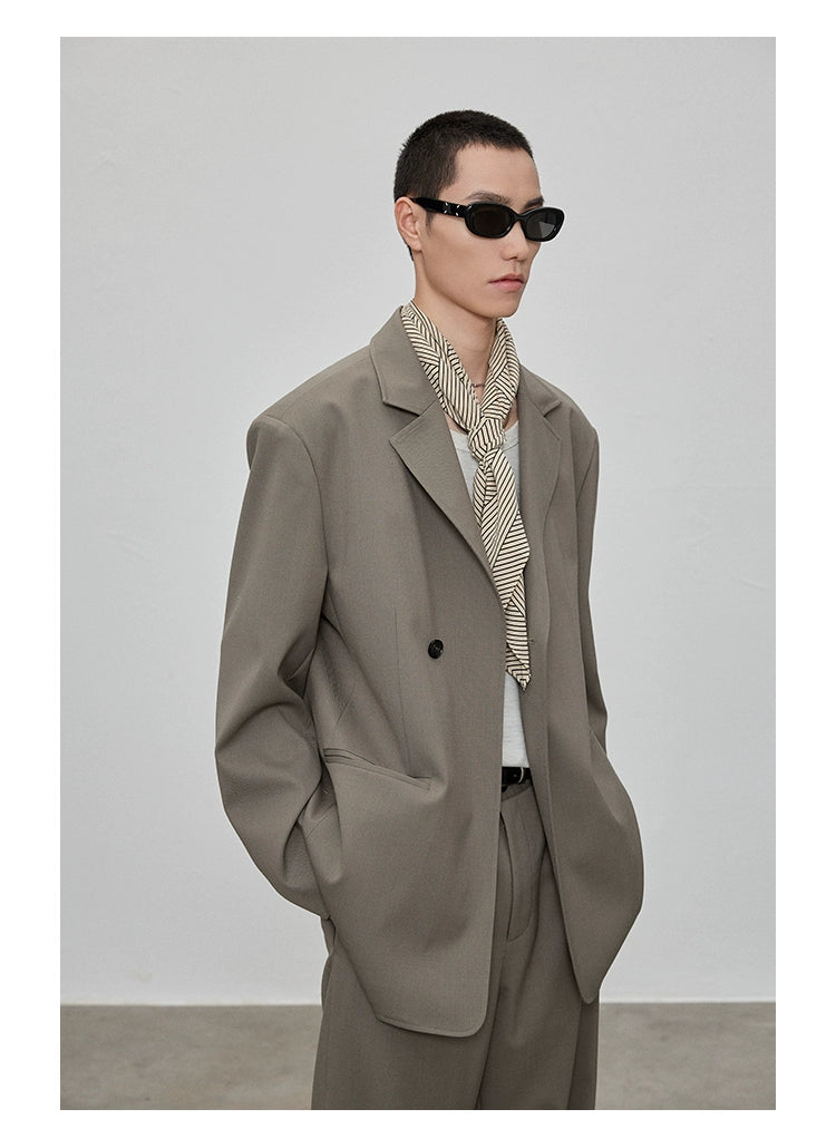 Blazer casual de solapa de solapa de muesca